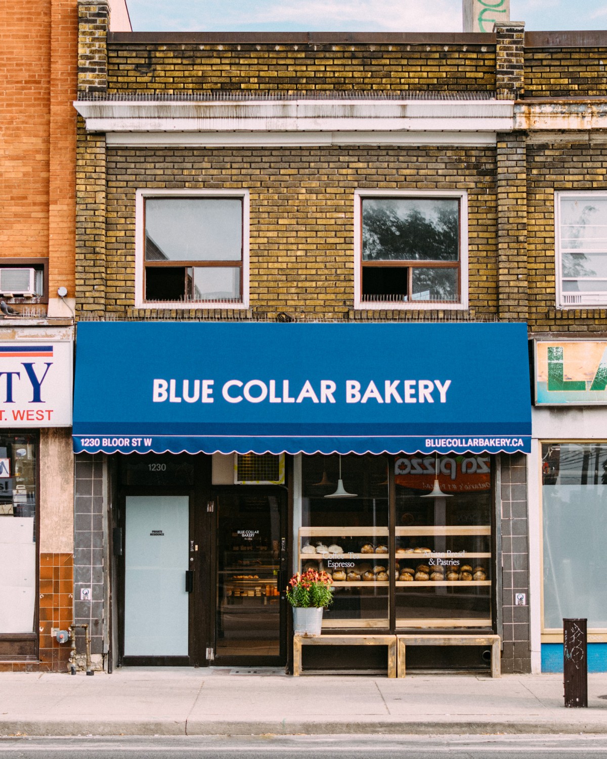 Blue Collar Bakery storefront on Bloor Street West